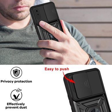 Захисний чохол Kvadrat Ring Lock для Xiaomi Redmi 9A Чорний