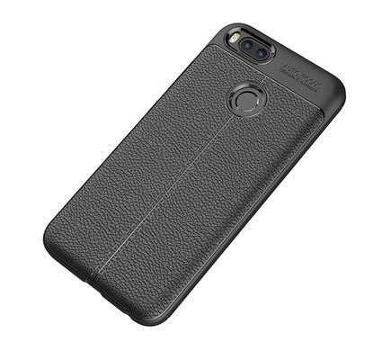Защитный чехол Leather для Xiaomi Mi5x / Mi A1 Черный