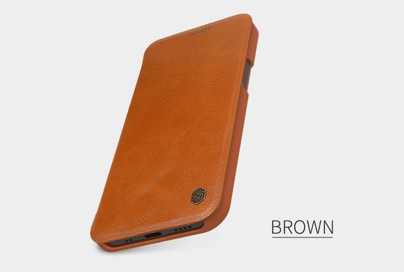Чехол-книжка Nillkin Qin для iPhone 12 mini Коричневый