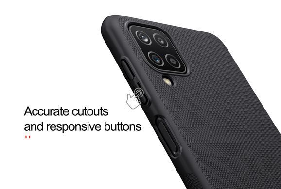 Защитный чехол Nillkin Frosted Shield для Samsung A125F Galaxy A12 / A127F Galaxy A12 Nacho / Galaxy A12s / Galaxy M12 Черный