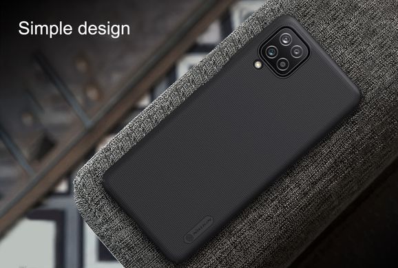 Защитный чехол Nillkin Frosted Shield для Samsung A125F Galaxy A12 / A127F Galaxy A12 Nacho / Galaxy A12s / Galaxy M12 Черный
