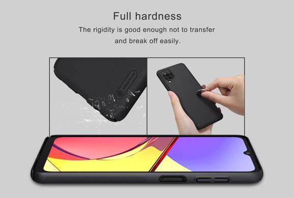 Защитный чехол Nillkin Frosted Shield для Samsung A125F Galaxy A12 / A127F Galaxy A12 Nacho / Galaxy A12s / Galaxy M12 Черный