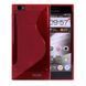 Чехол TPU S-line для Lenovo K900 Красный