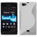 Чехол TPU S-line для Sony Xperia Miro ST23i Белый