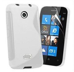 Чехол TPU S-line для Nokia Lumia 510 Белый