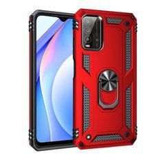 Захисний чохол Kvadrat Ring для Xiaomi Redmi Note 9 4G / Redmi 9 Power / Redmi 9T Червоний