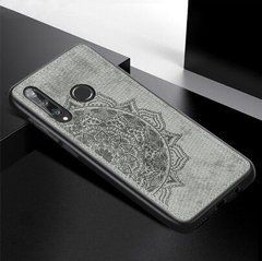 Защитный чехол Textile Decor для Huawei Honor 9X / Honor 9X Pro (без выреза под сканер) Серый
