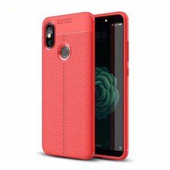 Захисний чохол Leather для Xiaomi Mi6x / Mi A2 Червоний