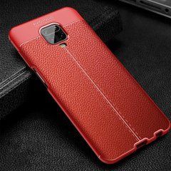 Захисний чохол Leather для Xiaomi Redmi Note 9 Pro / Redmi Note 9S / Redmi Note 9 Pro Max Червоний