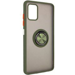 Защитный чехол Ring Buttons для ZTE Blade A71 Салатовый