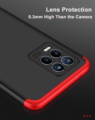 Защитный чехол GKK Full 360 для Realme 8 / 8 Pro Черный / Красный