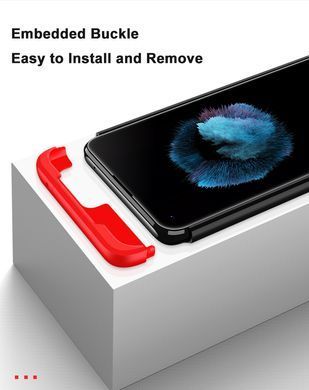 Защитный чехол GKK Full 360 для Realme 8 / 8 Pro Черный / Красный