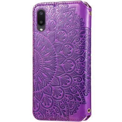 Чехол-книжка Flower Book для Samsung A022F Galaxy A02 Фиолетовый