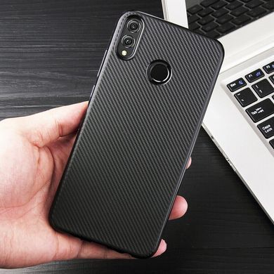 Защитный чехол Carbon TPU для Huawei Y9 2019 Черный