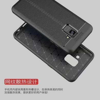 Защитный чехол Leather для Samsung A730 Galaxy A8 Plus 2018 Черный