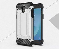 Захисний чохол Hard Guard для Samsung J330 Galaxy J3 2017 Сріблястий