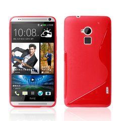 Чохол TPU S-line для HTC One max Червоний