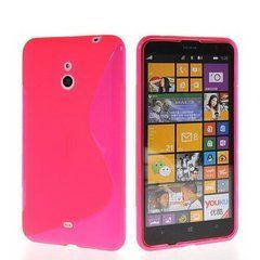 Чохол TPU S-line для Nokia Lumia 1320 Рожевий