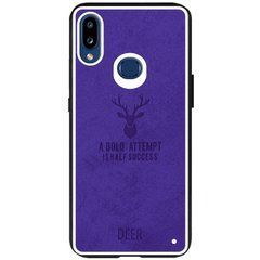 Захисний чохол Deer Textile для Samsung A107F Galaxy A10S / M017F Galaxy M01s Фіолетовий