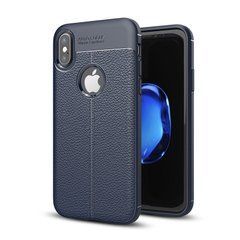 Захисний чохол Leather для iPhone 10 (X) / iPhone XS Синій