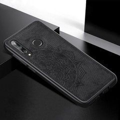 Защитный чехол Textile Decor для Huawei Honor 9X / Honor 9X Pro (без выреза под сканер) Черный