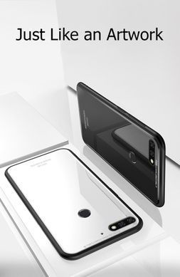 Захисний чохол Glass для Huawei Y6 2018 / Huawei Y6 Prime 2018 / Huawei Honor 7A Pro Чорний