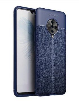 Захисний чохол Leather для Vivo S6 Синій