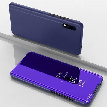 Чохол-книжка Clear View Mirror для Huawei Y6 Pro 2019 (без вырез под сканер) / Huawei Y6 2019 / Huawei Honor 8A Фіолетовий