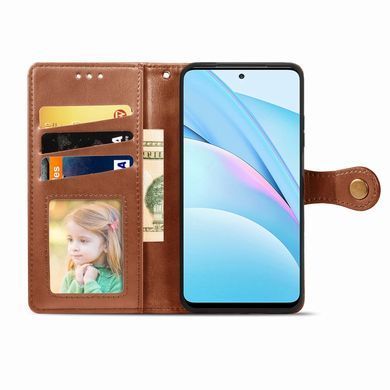 Чехол-книжка Polera Book для Xiaomi Mi 10T Lite / Redmi Note 9 Pro 5G Коричневый