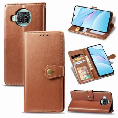 Чехол-книжка Polera Book для Xiaomi Mi 10T Lite / Redmi Note 9 Pro 5G Коричневый