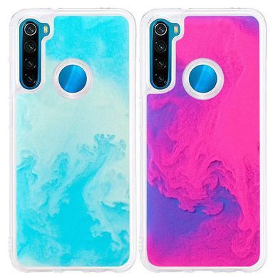 Захисний чохол Neon с песком для Xiaomi Redmi Note 8 / Note 8 2021 Червоний