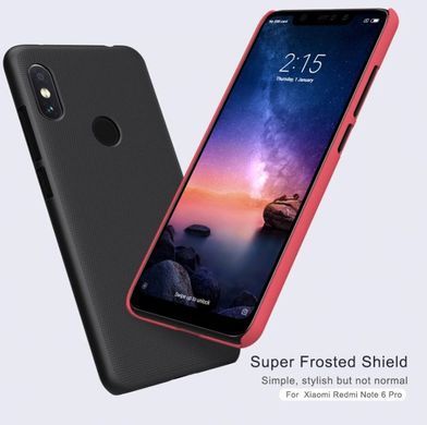 Захисний чохол Nillkin Frosted Shield для Xiaomi Redmi Note 6 Pro Червоний