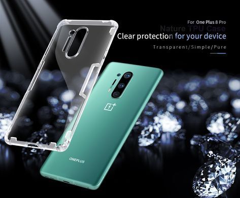 TPU чохол Nillkin Nature для OnePlus 8 Pro Прозорий