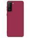 Защитный чехол Liquid Case Full Cover для Samsung Galaxy S21 Малиновый