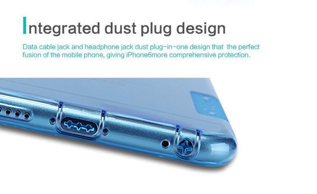 TPU чехол Nillkin Nature для iPhone 6 plus Прозрачный