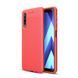 Защитный чехол Leather для Samsung A750 Galaxy A7 2018 Красный