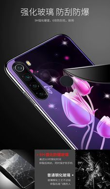 Защитный чехол Fantasy с глянцевыми торцами для Xiaomi Redmi Note 8 / Note 8 2021 (луна) Голубой