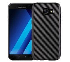 Захисний чохол Carbon TPU для Samsung A320F Galaxy A3 2017 Чорний
