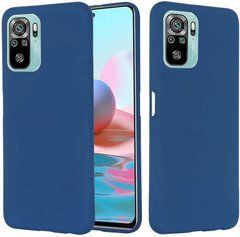 Захисний чохол Liquid Case Full Cover для Xiaomi Redmi Note 10 / Redmi Note 10S / Poco M5s Синій