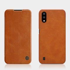 Чохол-книжка Nillkin Qin для Samsung A015F Galaxy A01 Коричневий