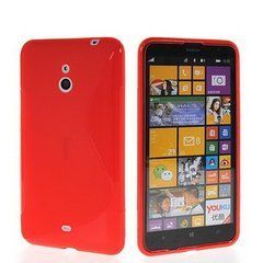 Чохол TPU S-line для Nokia Lumia 1320 Червоний