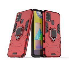 Захисний чохол Strong Guard Ring для Samsung M315F Galaxy M31 Червоний