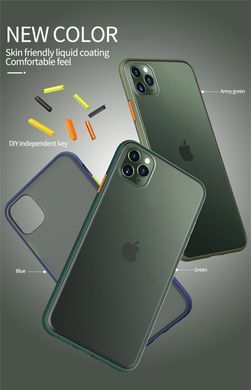 Захисний чохол Сolor Buttons для iPhone 11 Pro Max Чорний