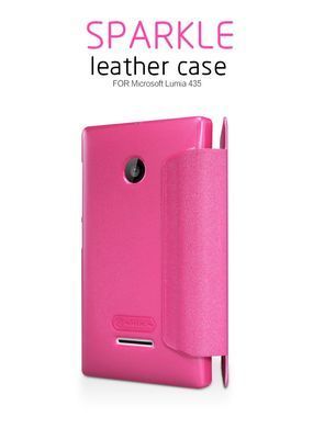 Чохол-книжка Nillkin Sparkle для Microsoft Lumia 435 Рожевий