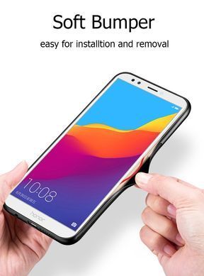 Захисний чохол Glass для Huawei Y6 2018 / Huawei Y6 Prime 2018 / Huawei Honor 7A Pro Чорний