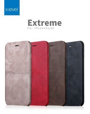 Чехол-книжка X-level Extreme для iPhone 6 / 6s Красный