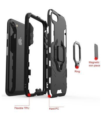 Захисний чохол Strong Guard Ring для iPhone 6 / 6S Navy