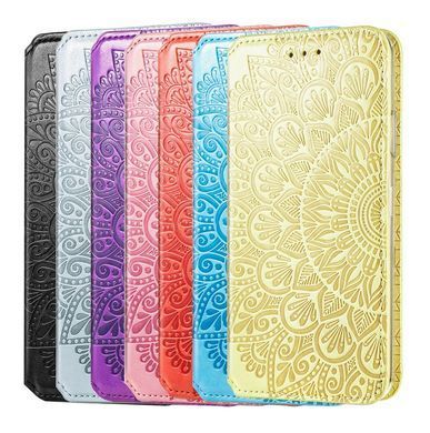 Чехол-книжка Flower Book для ZTE Blade A7s 2020 Голубой