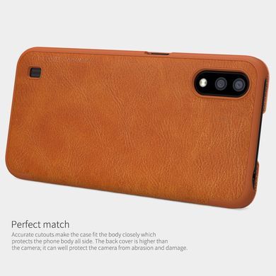Чехол-книжка Nillkin Qin для Samsung A015F Galaxy A01 Коричневый