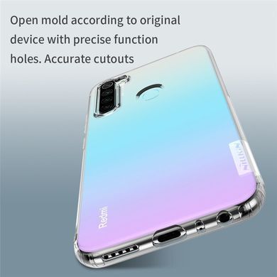 TPU чехол Nillkin Nature для Xiaomi Redmi Note 8 / Note 8 2021 Прозрачный